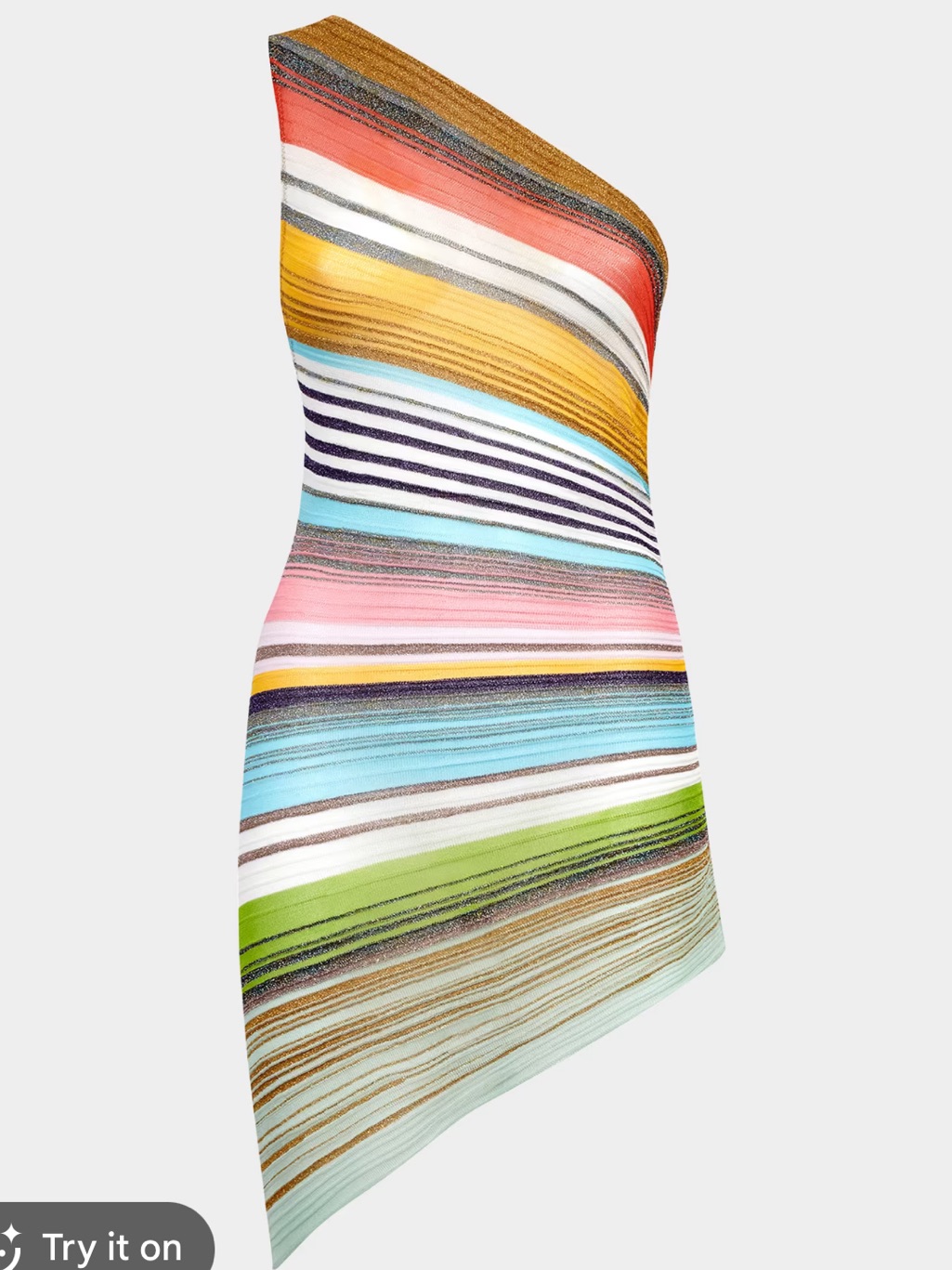 Missoni Asymmetrical Metallic Cover Up